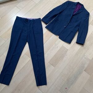 Princeton navy Italian wool boys 17-18 suit